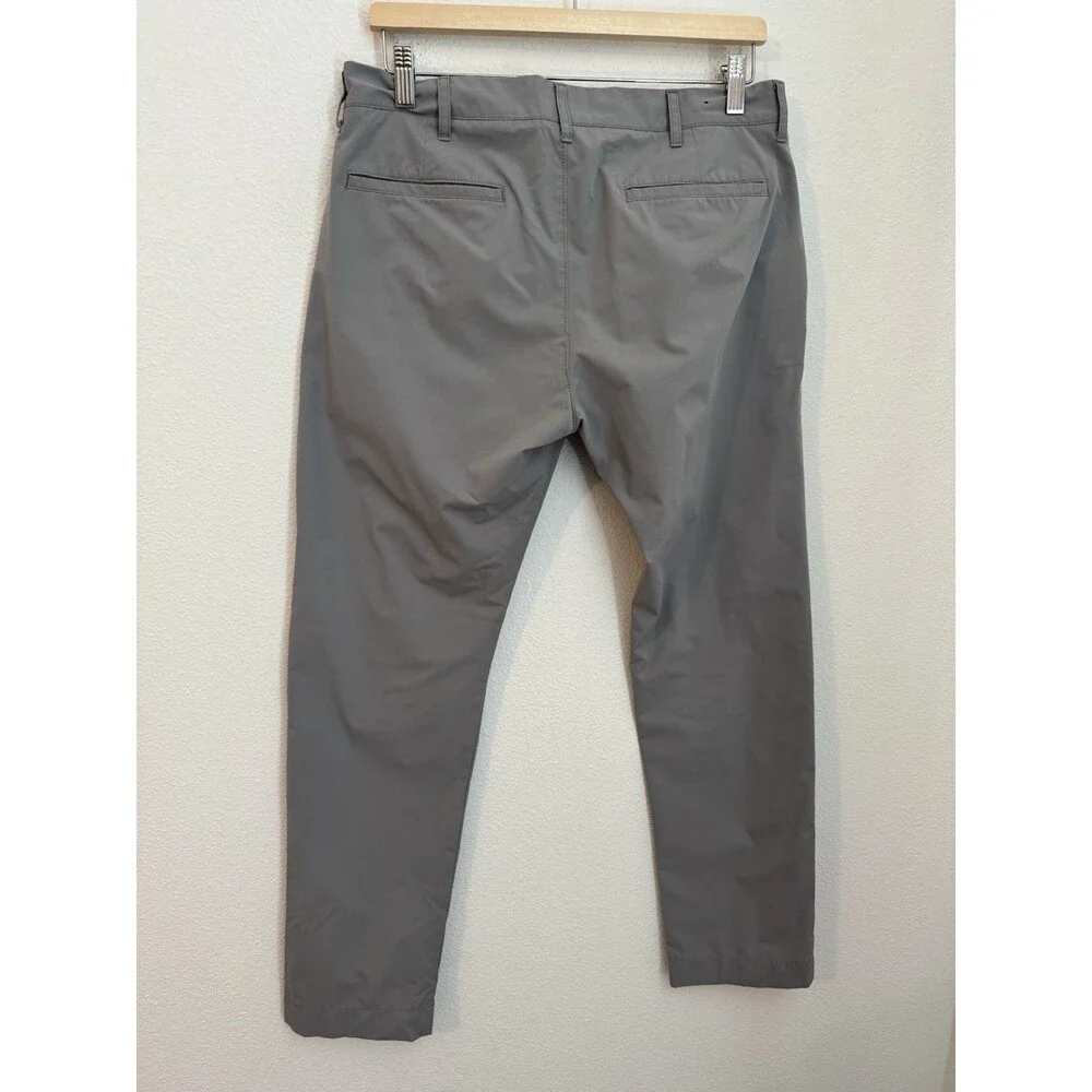 J.Crew Pants Flex 32x30  Slim Straight Leg Mens Gray Stretch Golf Pants EUC
